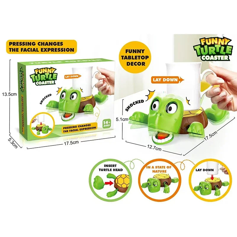 Posavasos De Tortuga Peculiar 3D, Posavasos Con Aislamiento De Tortuga Panal, Adorno Para Aliviar El Estrés, Muñeca Divertida, Decoración De Base De Taza